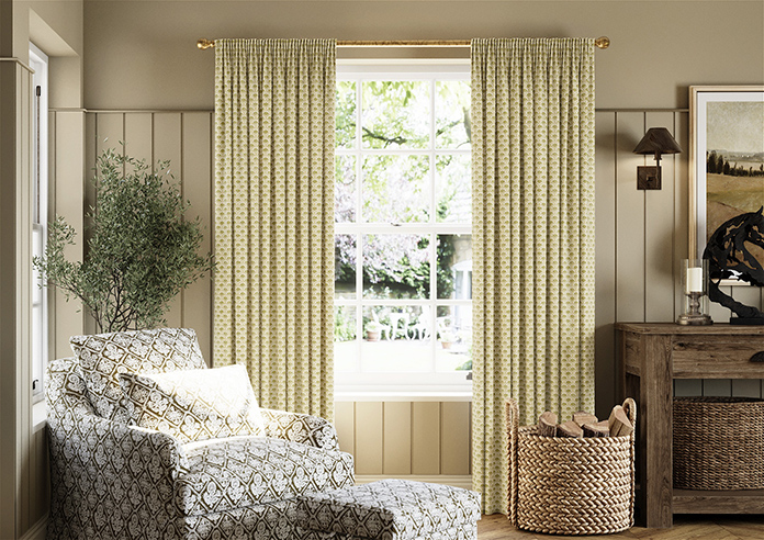Land & Shore Dawn, Ochre - Made to Measure Curtains - Image 3